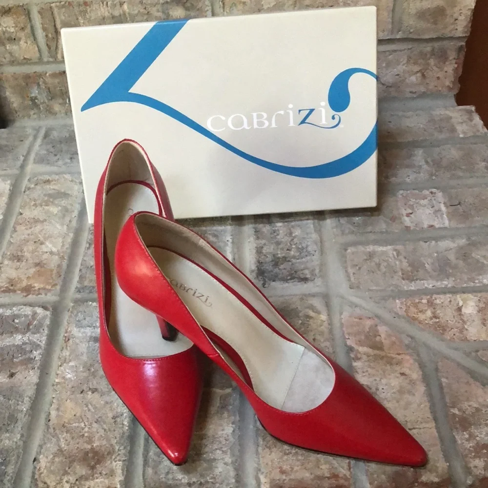 Cabrizi Red Heels NWB - Picture 2 of 4